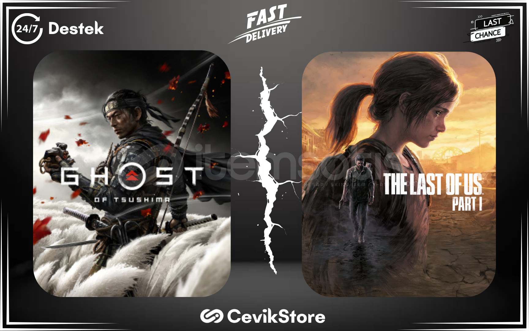 ⭐Ghost Of Tsushima + The Last Of Us Part 1⭐ ⭐Ghost Of Tsushima + The Last Of Us Part 1⭐