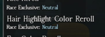 Ghoul Re : Hair Highlight Color Reroll