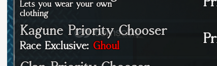 Ghoul Re : Kagune Priority Chooser