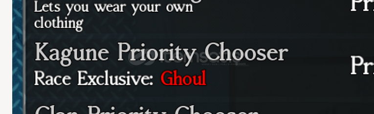 Ghoul Re Kagune Priority Chooser Ghoul Re Kagune Priority Chooser