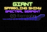 Giant Sparkling Shiny Spectral Serpent Fisch