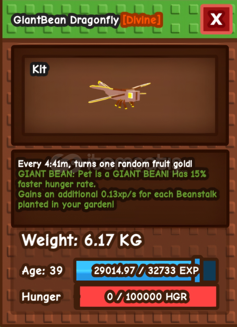 giantbean dragon fly