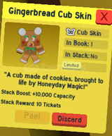 GINGERBREAD CUB BEE SWARM SIMULATOR