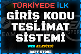 GİRİŞ KODU TESLİMAT SİSTEMİ - TR DE İLK