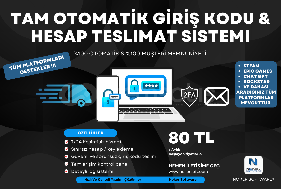 GİRİŞ KODU TESLİMAT SİSTEMİ - TR DE İLK GİRİŞ KODU TESLİMAT SİSTEMİ - TR DE İLK