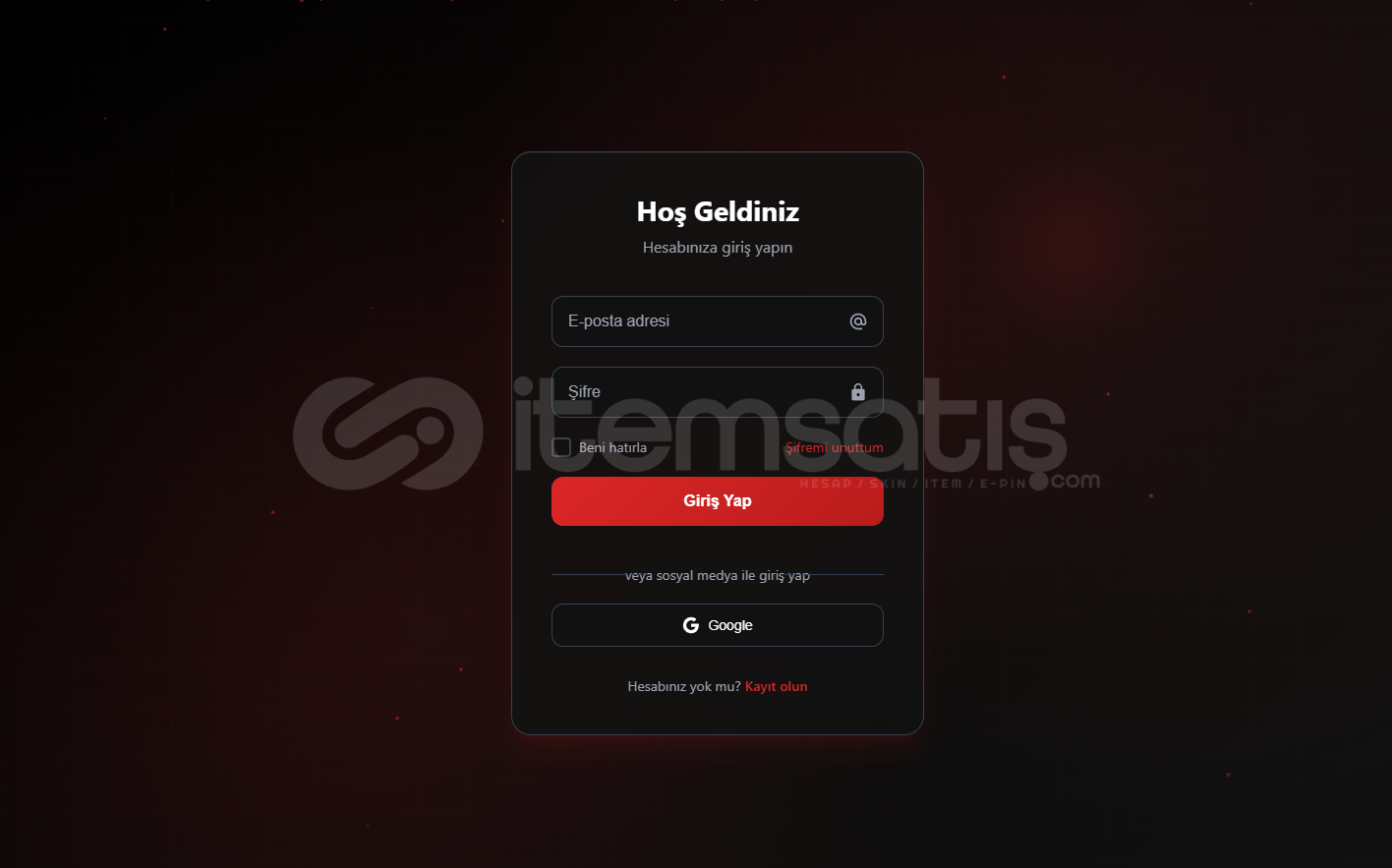 Giriş Paneli Sadece  Giriş Paneli Sadece