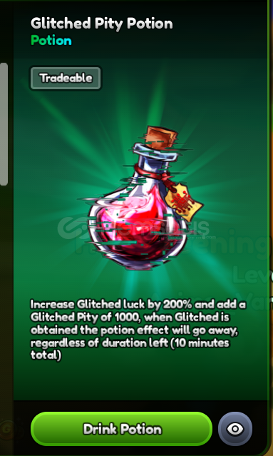 Glitched Pity Potion(1x) Glitched Pity Potion(1x)