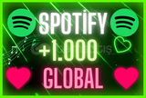 ❤️ [GLOBAL] +1.000 SPOTİFY DİNLENME [HIZLI] ❤️