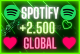❤️ [GLOBAL] +2.500 SPOTİFY DİNLENME [HIZLI] ❤️