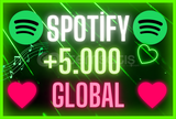❤️ [GLOBAL] +5.000 SPOTİFY DİNLENME [HIZLI] ❤️