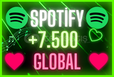 ❤️ [GLOBAL] +7.500 SPOTİFY DİNLENME [HIZLI] ❤️