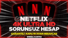 ★KAPANMAYAN | NETFLİX 4K ULTRA HD HESAP TR✅