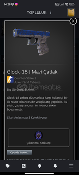 Glock-18 mavi çatlak 