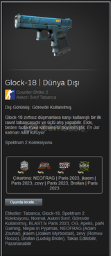 Glock-18 | Dünya Dışı (Görevde Kullanılmış) ???? 