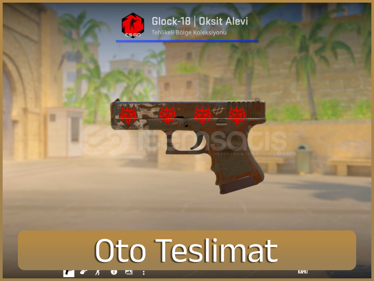 ⚡Glock-18 | Oksit Alevi 4x Sticker ⚡Glock-18 | Oksit Alevi 4x Sticker