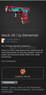 Glock-18 Su Elementali (Görevde Kullanılmış)