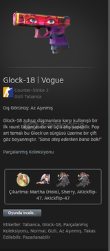 Glock-18 | Vogue(AZ AŞINMIŞ)