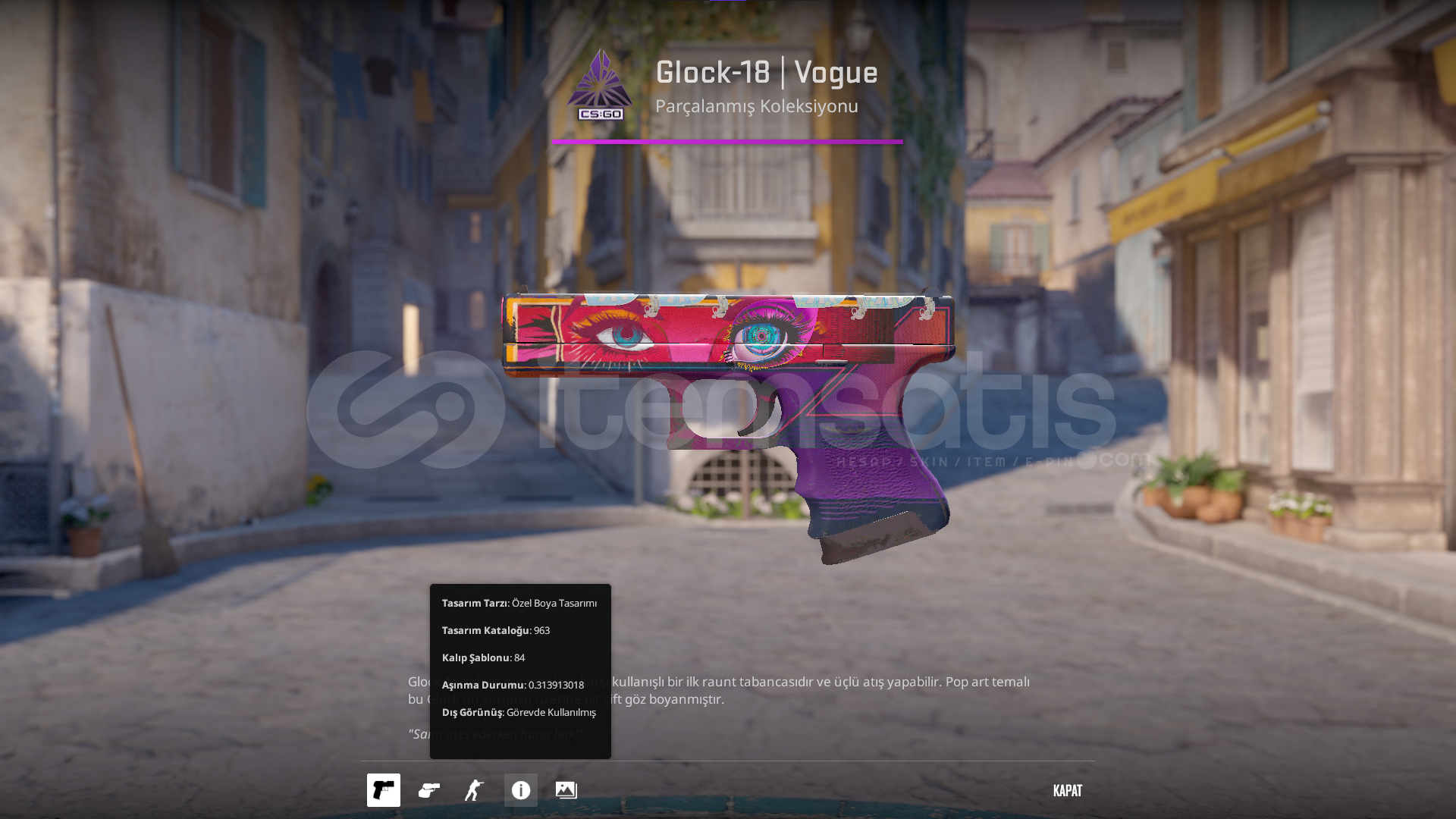 43$ STICKER Glock-18 | Vogue Field-Tested 0.31  43$ STICKER Glock-18 | Vogue Field-Tested 0.31