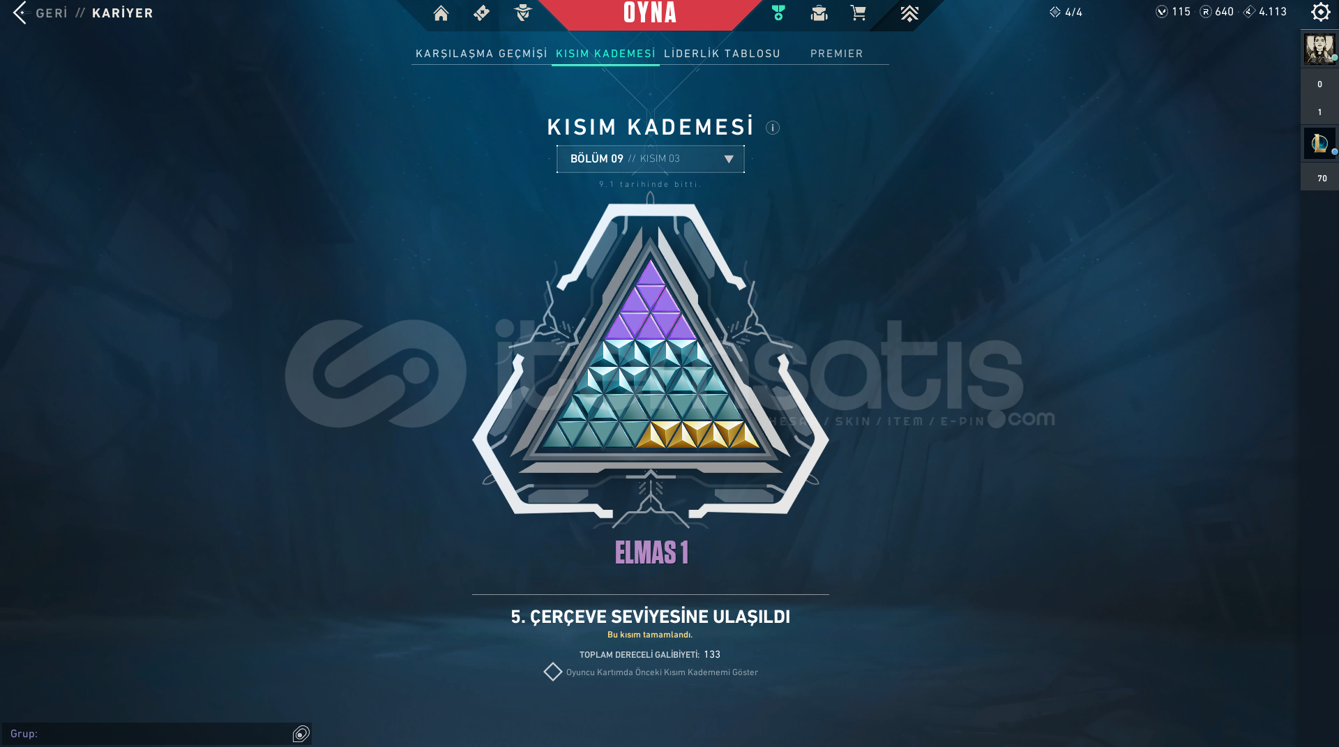 GMAİL DEĞİŞEN ELMAS RANK GÖRMÜŞ HESAP  GMAİL DEĞİŞEN ELMAS RANK GÖRMÜŞ HESAP