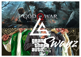 GOD OF WAR 4 + GTA 5 + PS4/PS5