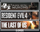 Last of Us + Wukong + Resident Evil 4