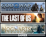 The Last of Us 1 + Ragnarök + Hogwarts Legacy