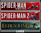 Spider Man 2 + Remastered + Elden Ring