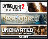Hogwarts Legacy + Dying Light 2 + UNCHARTED
