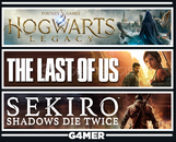 The Last of Us 1 + Hogwarts Legacy + Sekiro