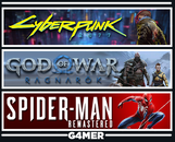 Ragnarök + Cyberpunk 2077 + Spider-Man RE