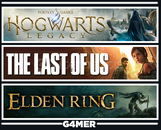 The Last of Us 1 + Hogwarts Legacy + Elden Ring