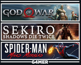 God of War + Spider Man Miles Morales + Sekiro