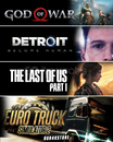 God Of War,Detroit,TLOU 1,Ets2 +Oto kod +Garanti