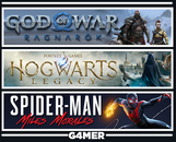 Hogwarts Legacy + Ragnarök + Spider Man Miles