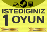 Steam İstediğiniz 1 Oyun