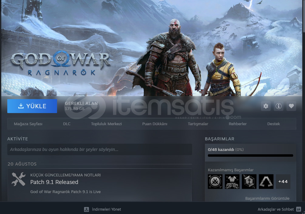 GOD OF WAR RAGNAROK İÇEREN HESAP GOD OF WAR RAGNAROK İÇEREN HESAP