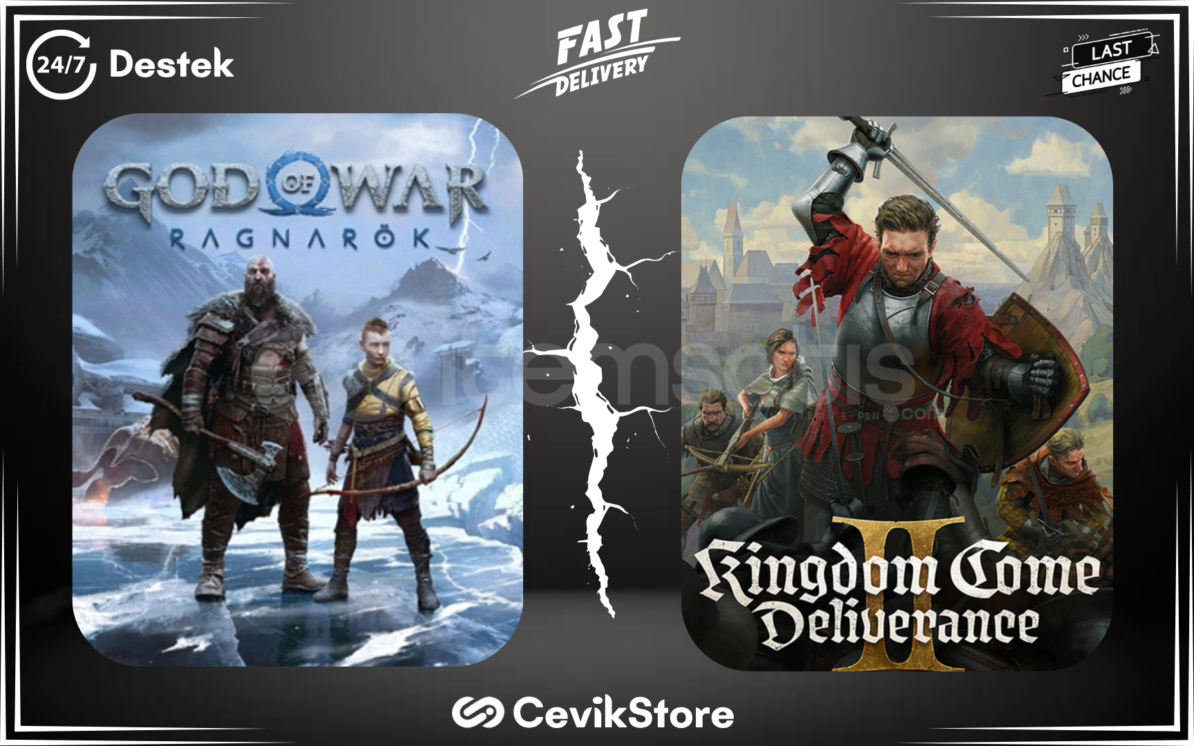⭐God Of War Ragnarök + Kingdom Come Deliverance2 ⭐God Of War Ragnarök + Kingdom Come Deliverance2