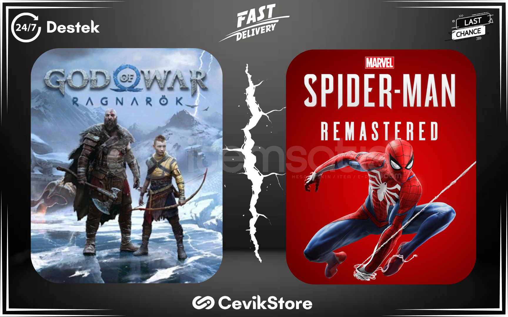 ⭐God Of War Ragnarök + Spiderman Remastered⭐ ⭐God Of War Ragnarök + Spiderman Remastered⭐