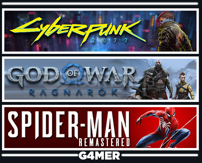Ragnarök + Cyberpunk 2077 + Spider-Man RE Ragnarök + Cyberpunk 2077 + Spider-Man RE