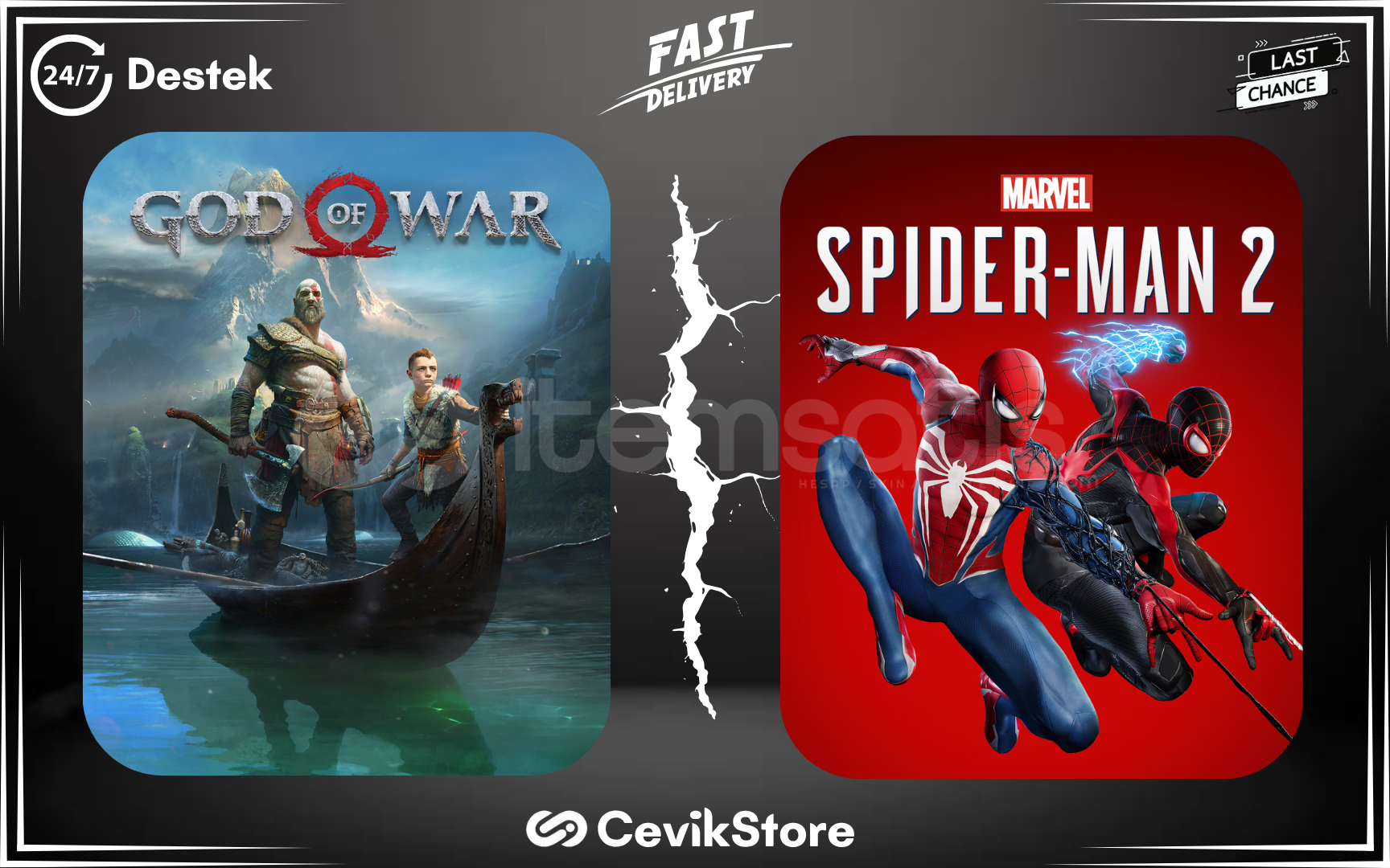 ⭐God Of War + Spiderman 2⭐ ⭐God Of War + Spiderman 2⭐