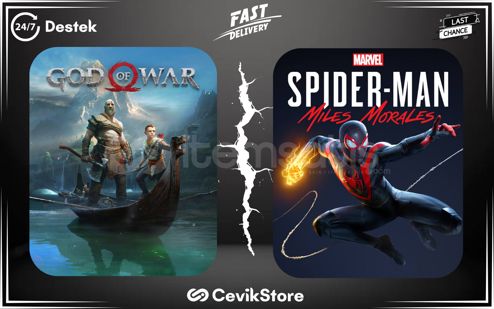 ⭐God Of War + Spiderman Miles Morales⭐ ⭐God Of War + Spiderman Miles Morales⭐