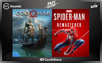 ⭐️God Of War + Spiderman Remastered⭐️