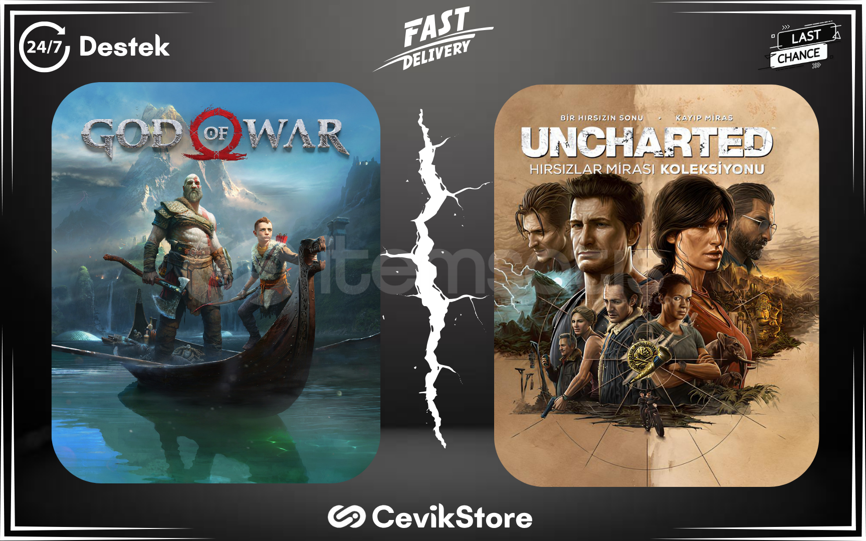 ⭐God Of War + Uncharted Hırsız Mirası⭐ ⭐God Of War + Uncharted Hırsız Mirası⭐