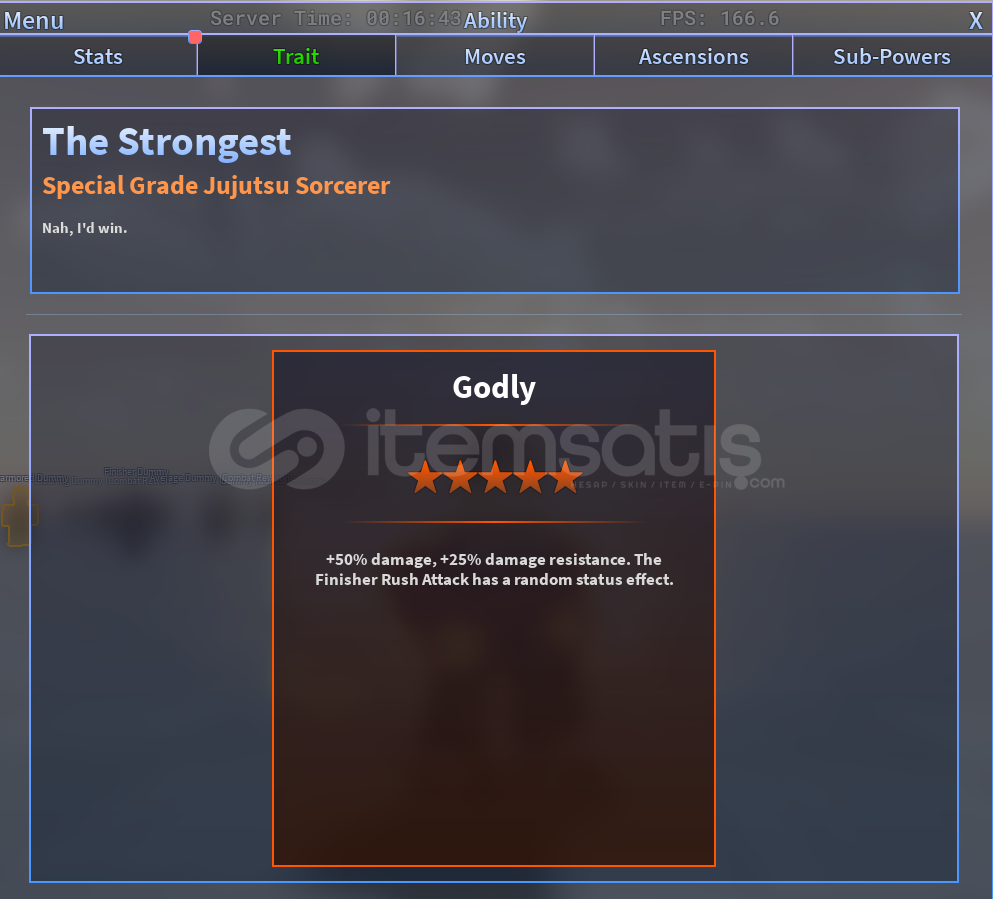 Godly The Strongest (gojo) Godly The Strongest (gojo)