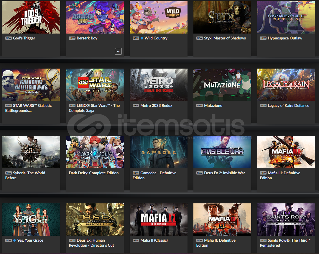 ⭐ GOG 198 OYUNLU MAFİA + BİOSHOCK SERİLİ HESAP  ⭐ GOG 198 OYUNLU MAFİA + BİOSHOCK SERİLİ HESAP