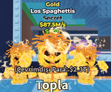 GOLD Los Spaghettis 87.5M GOLD Los Spaghettis 87.5M