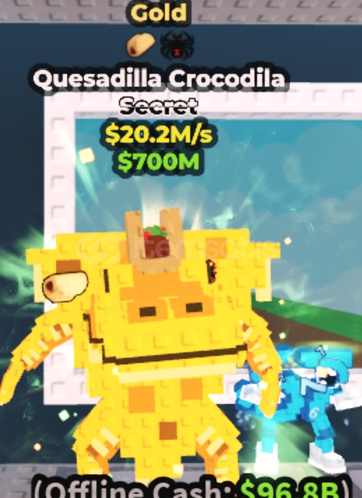 Gold Quesadilla Crocodila 20.2M  Gold Quesadilla Crocodila 20.2M