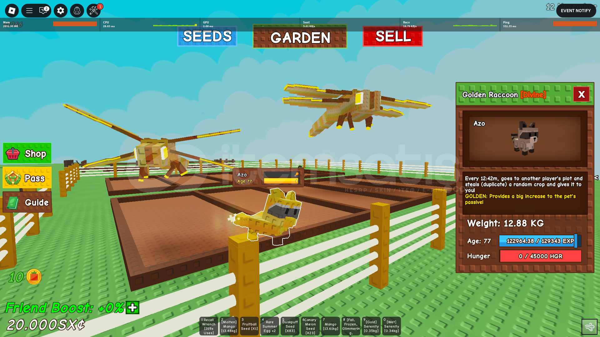 Gold raccon ve değerli petler paketi (Gag) Gold raccon ve değerli petler paketi (Gag)