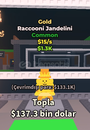 GOLD RACOONİ JANDELİNİ GOLD RACOONİ JANDELİNİ