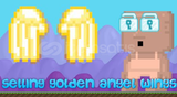 golden angel wings